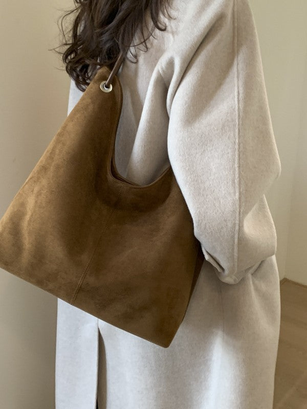 Seraphine | Women's Faux Suede Shoulder Tote Bag