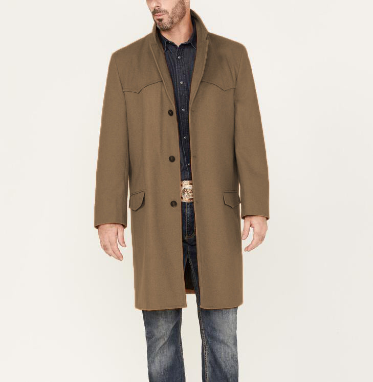 Caspian | Men's Wool-Look Tailored Overcoat