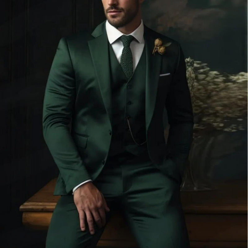 Aurelien | Men's Three-Piece Slim-Fit Suit Set