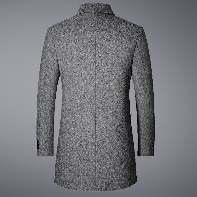 Tristan | Men's Slim-Fit Wool-Blend Overcoat