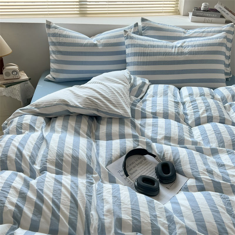 Double-Layer Cotton Gauze Bedding Set