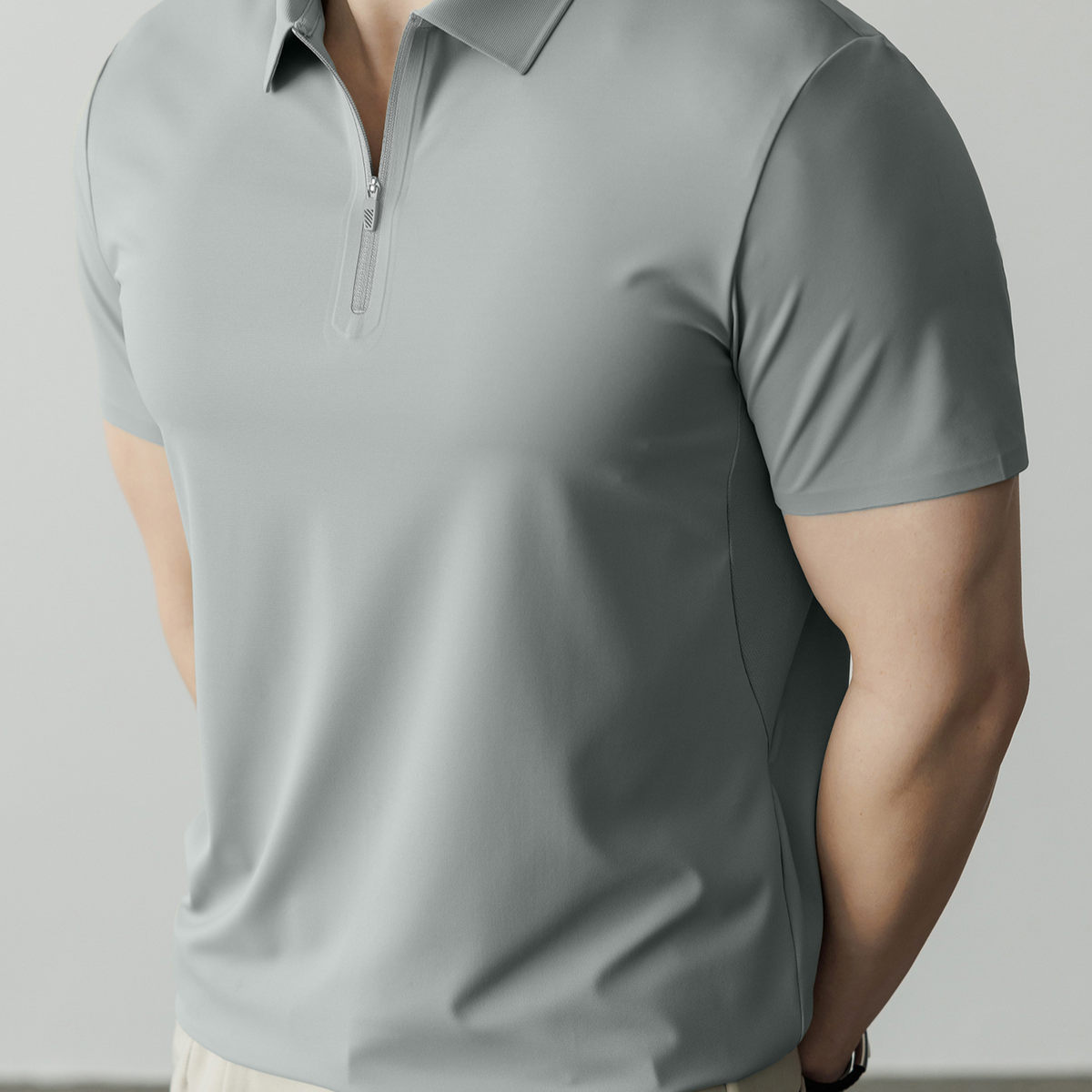 Matthias | Men's Ice Silk Quick-Dry Zip Polo Shirt