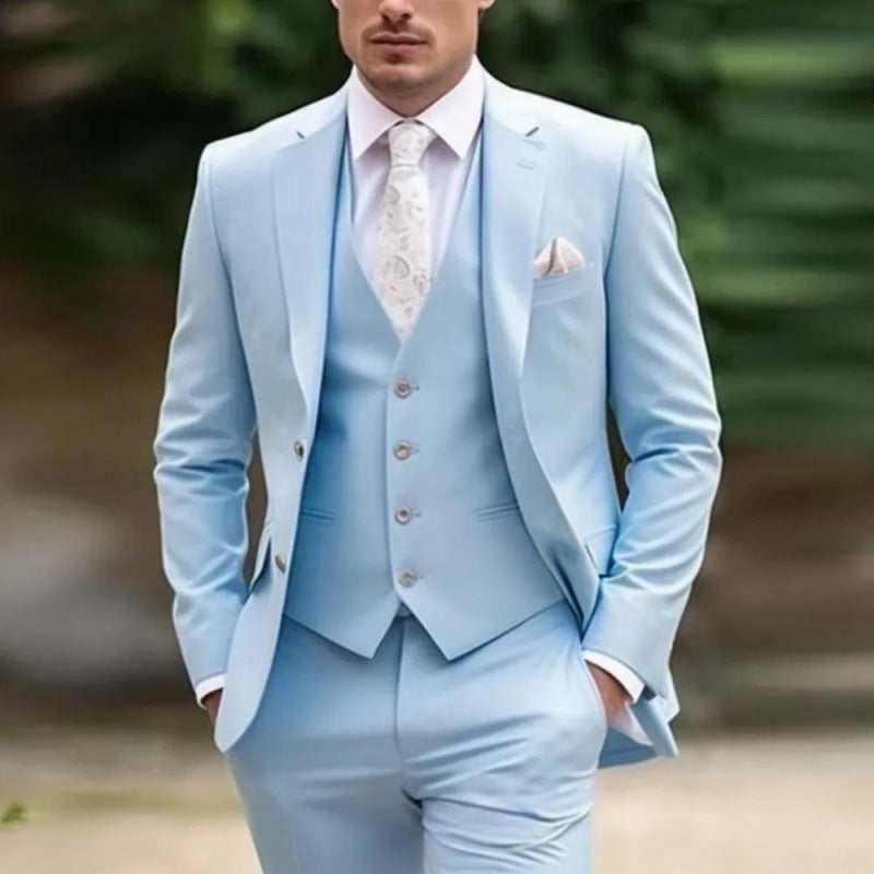 Aurelien | Men's Three-Piece Slim-Fit Suit Set