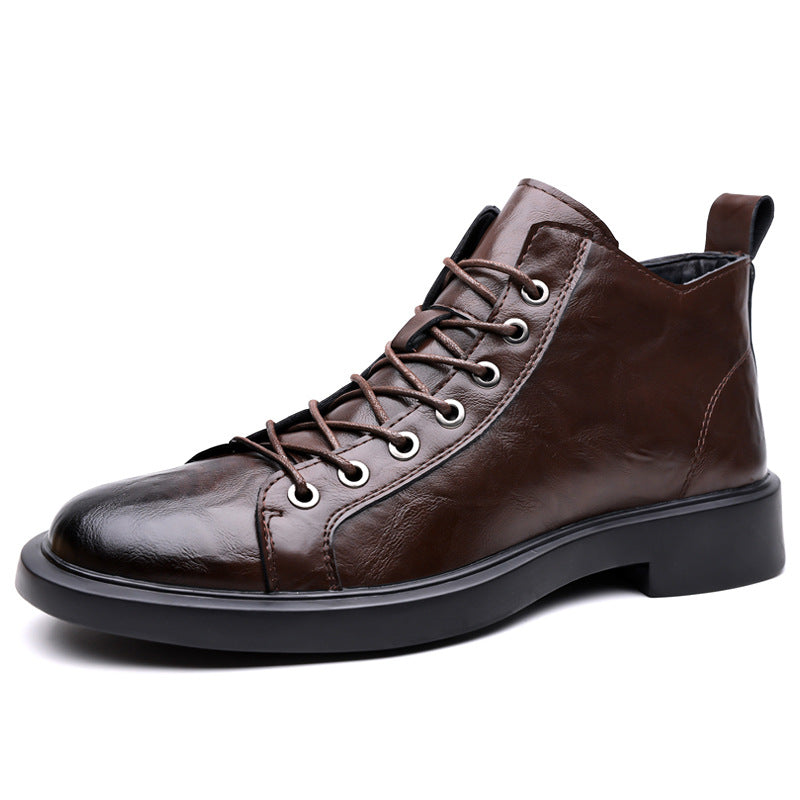Thibault | Men's Retro Soft-Sole Lace-Up Boots