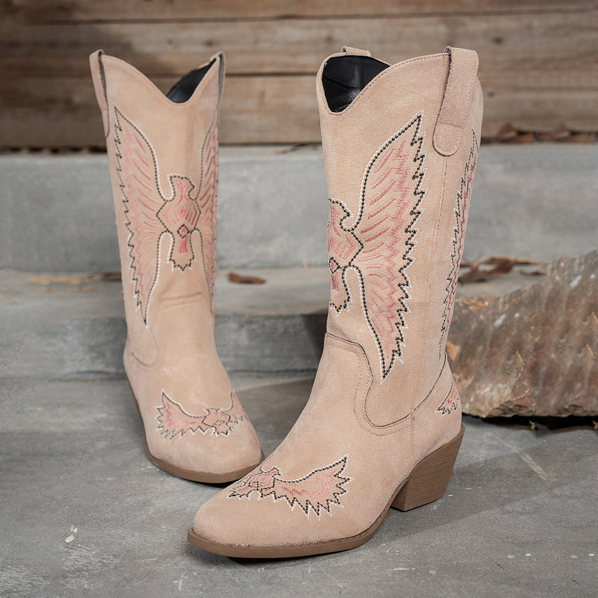 Rosalind | Women's Suede Square-Toe Cowboy Boots