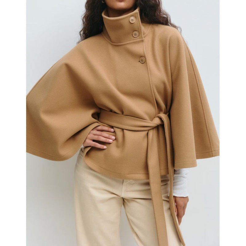 Sidonie | Women's Belted Cape Trench Coat