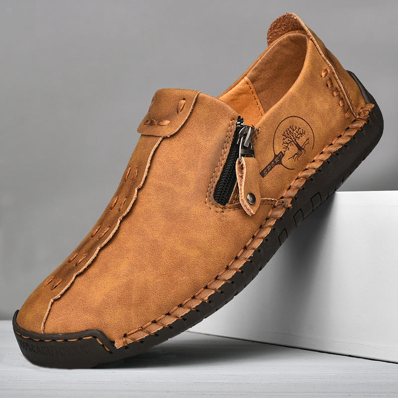 Callum | Men's Side-Zip Casual Vegan Leather Shoes