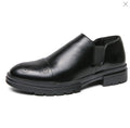 Mens Brogue Leather Lace-Up Shoes