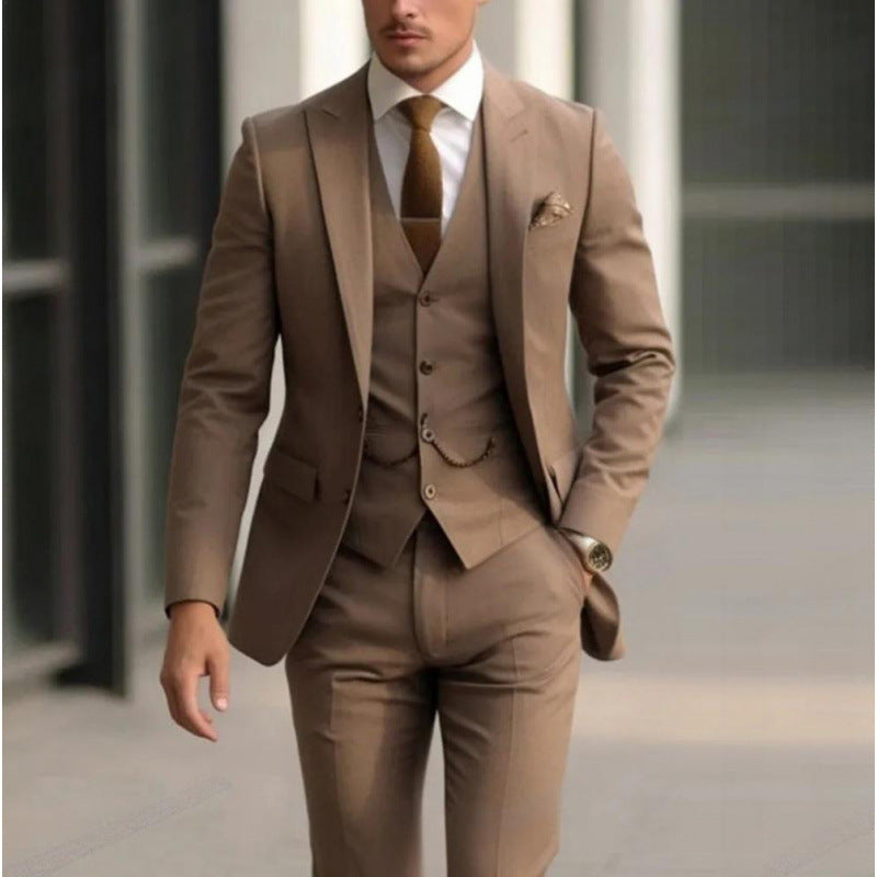Aurelien | Men's Three-Piece Slim-Fit Suit Set