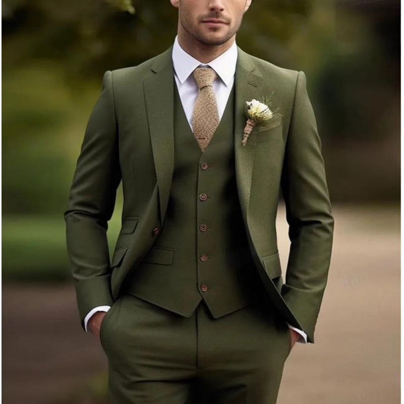 Aurelien | Men's Three-Piece Slim-Fit Suit Set