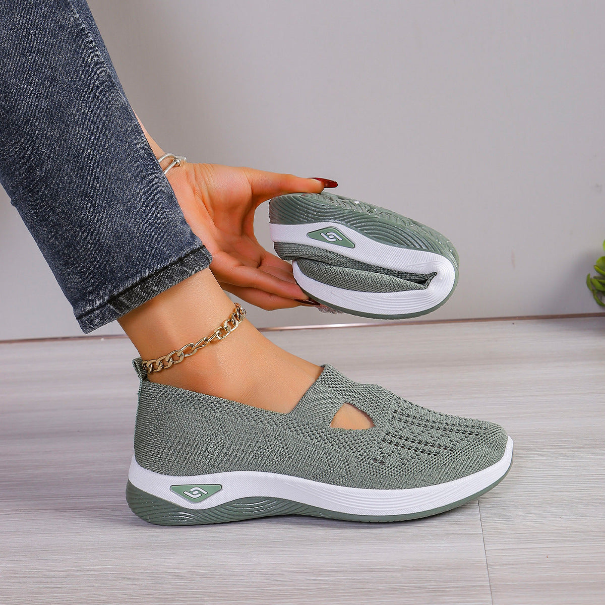 Aloriana mesh slip-on shoes