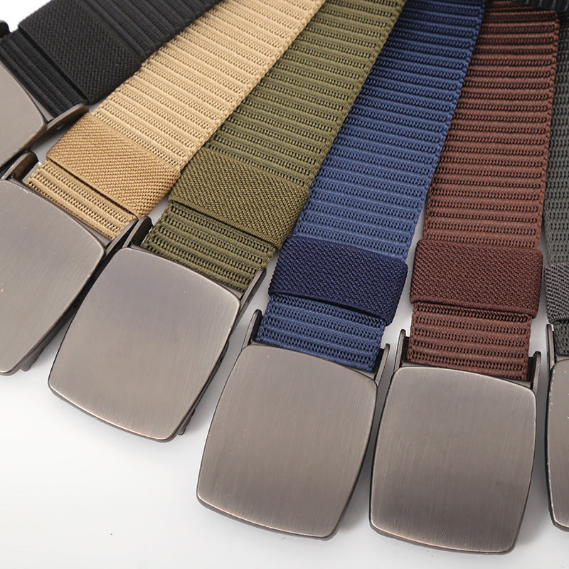 Aurelien | Men's Nylon Canvas Belt with Metal Buckle
