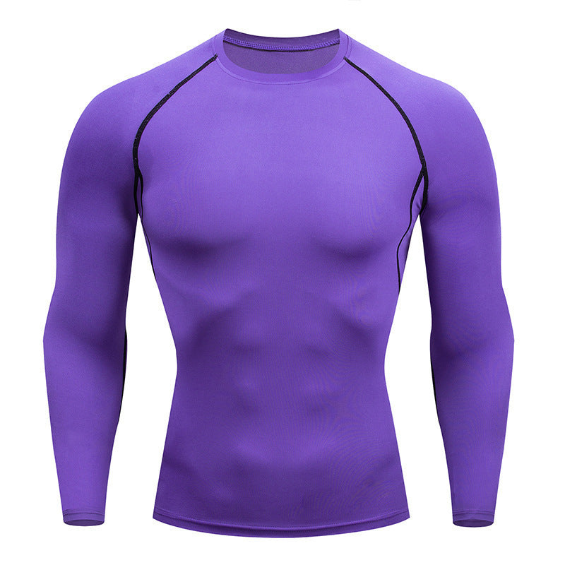 Mens Long Sleeve Fitness Compression Shirt