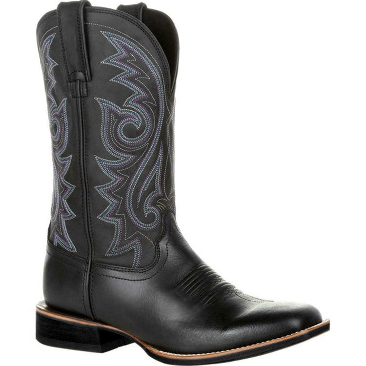 Milo | Men's Western Embroidered Square-Toe Cowboy Boots