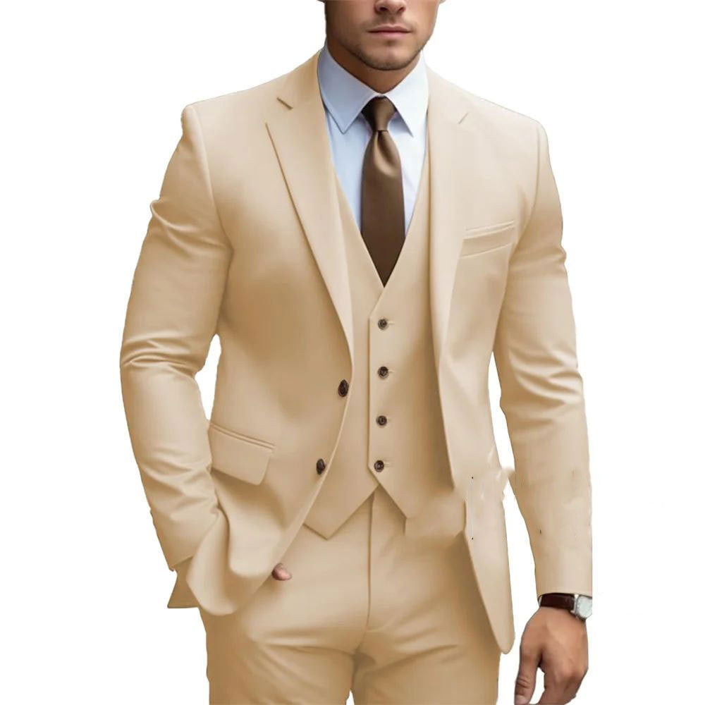 Valentin | Men's Slim-Fit Three-Piece Wedding Suit