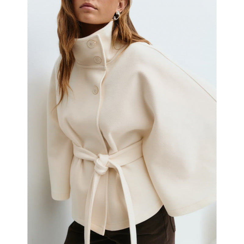 Sidonie | Women's Belted Cape Trench Coat
