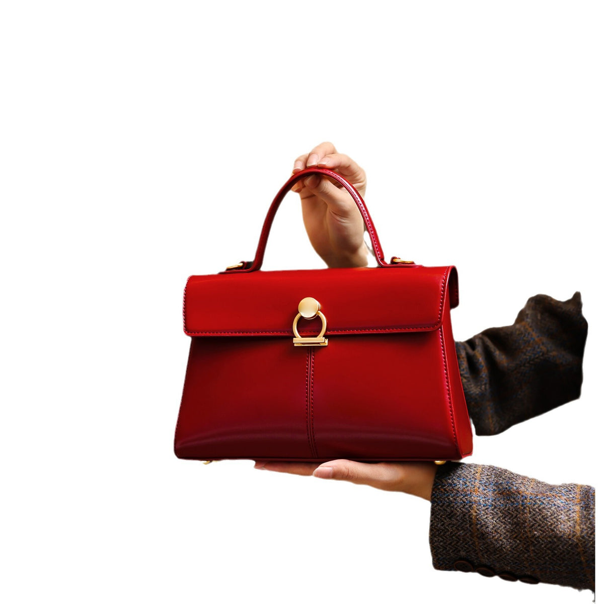 Vivienne | Women's Burgundy Shoulder Tote Bag