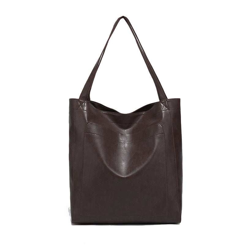 Women's Waxed Vegan Leather Tote Bag