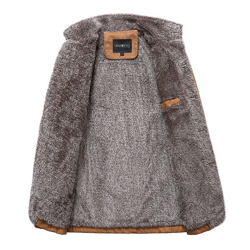 Emile | Men's Faux Leather Winter Jacket
