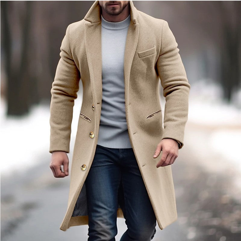 Caspian | Men's Wool-Look Tailored Overcoat