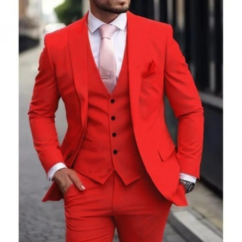 Aurelien | Men's Three-Piece Slim-Fit Suit Set
