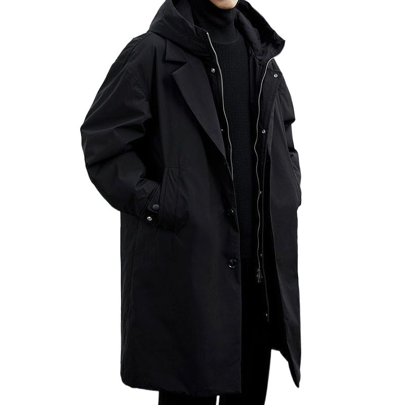 Jules | Men's Oversized Hooded Waterproof Long Rain Jacket