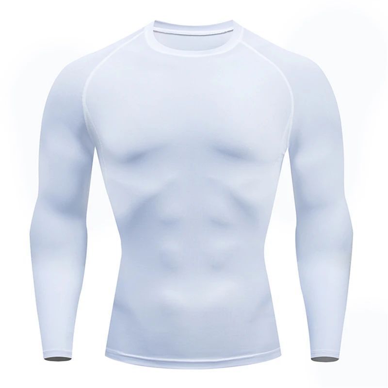 Mens Long Sleeve Fitness Compression Shirt