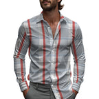 Marceau | Men's Printed Long-Sleeve Casual Shirt