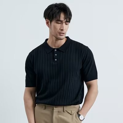 Josselin | Men's Solid Short-Sleeve Polo Shirt