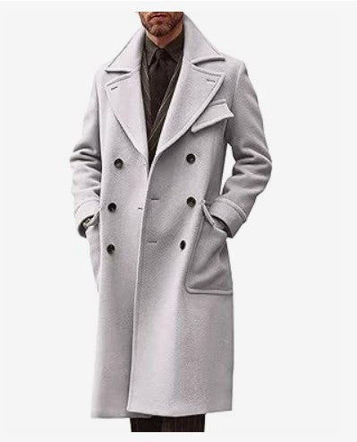 Pascal | Men's Notch-Lapel Wool-Look Overcoat