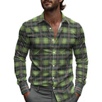 Marceau | Men's Printed Long-Sleeve Casual Shirt