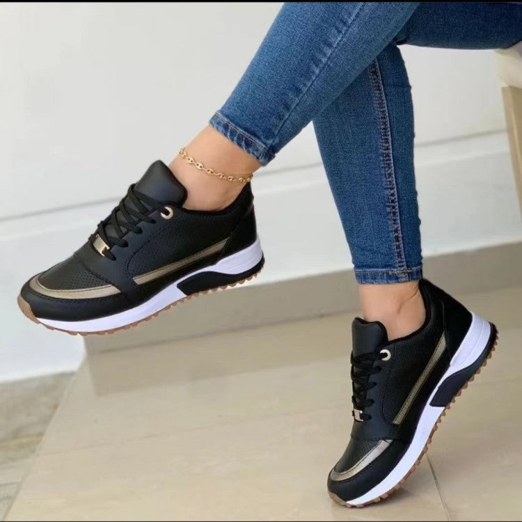 Lenora | Women's Non-Slip Lace-Up Platform Walking Shoes Sneakers