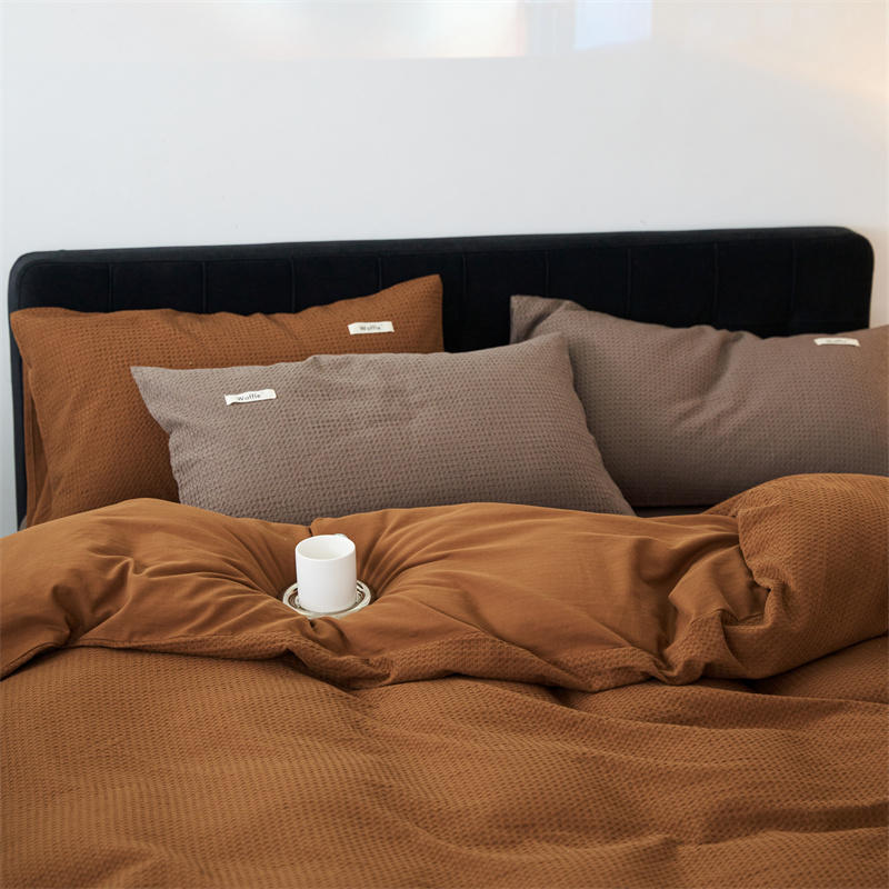 Waffle Weave Cotton Bedding Set