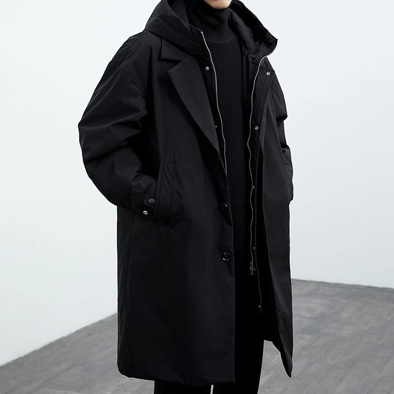 Jules | Men's Oversized Hooded Waterproof Long Rain Jacket