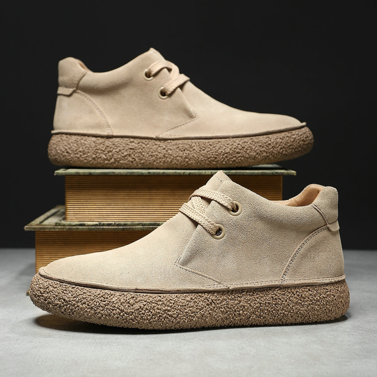 Arlo | Men's Suede Mid-Top Casual Sneakers