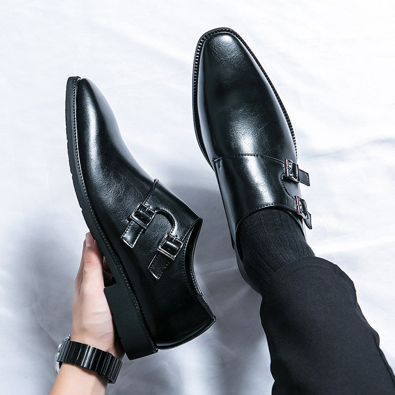 Dorian | Men's Double Monk-Strap Leather Dress Shoes