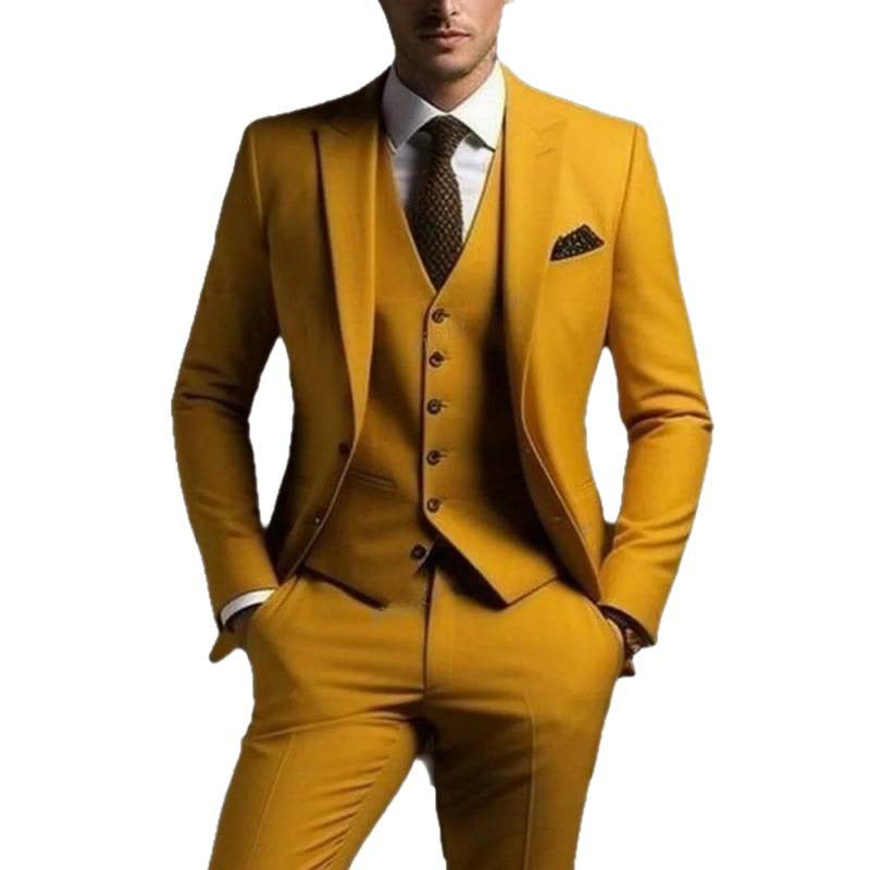 Aurelien | Men's Three-Piece Slim-Fit Suit Set