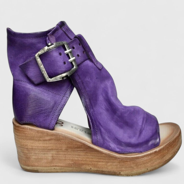 Juno | Women's Peep-Toe Roman Wedge Sandals