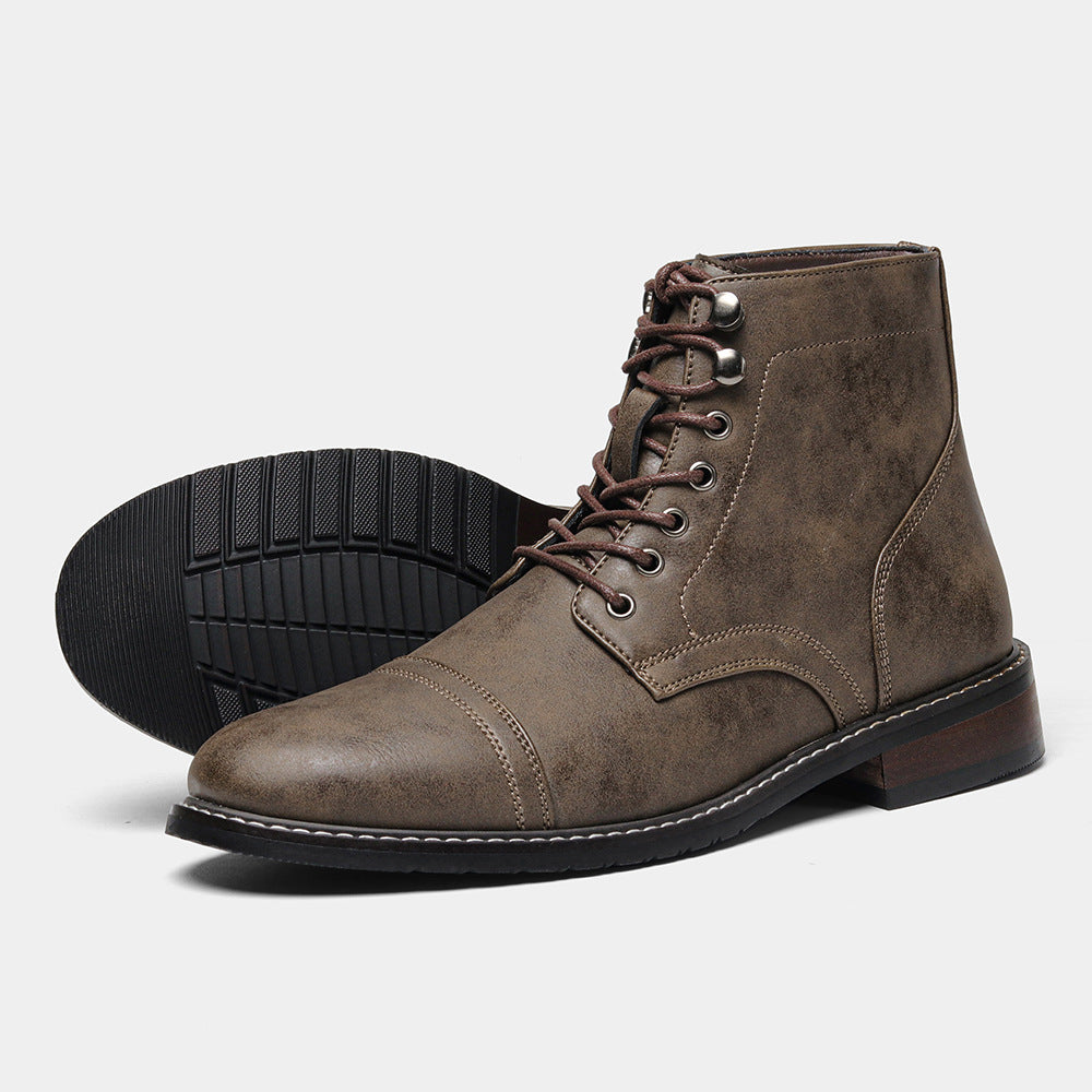 Gideon | Men's Retro Lace-Up Combat Boots