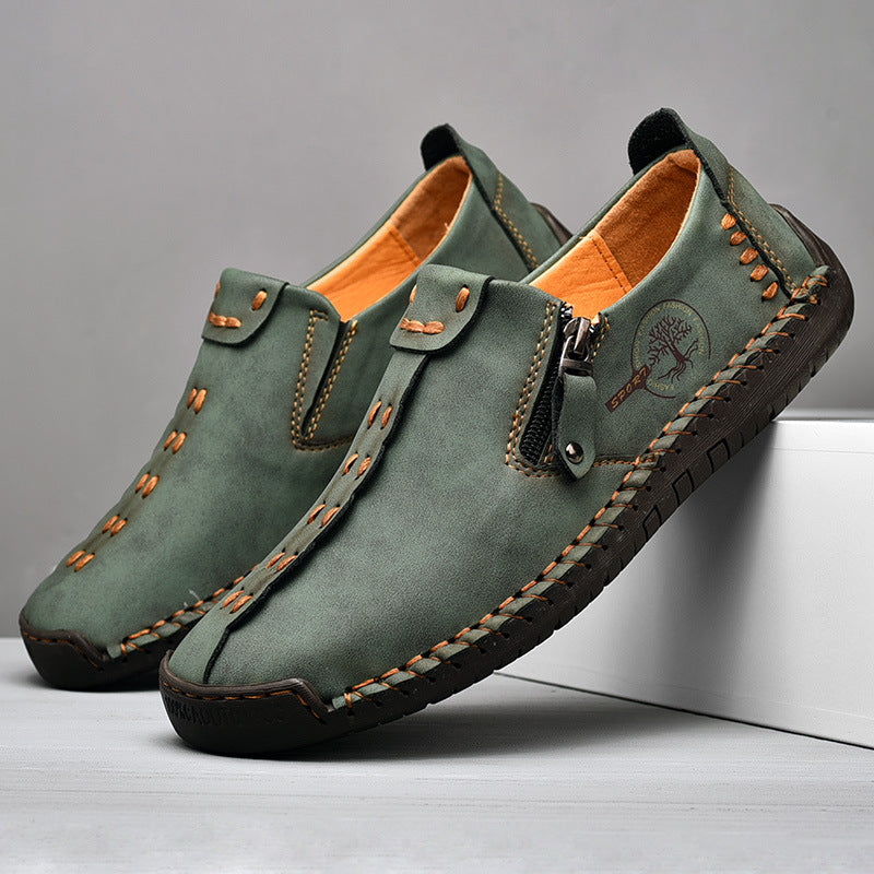 Callum | Men's Side-Zip Casual Vegan Leather Shoes