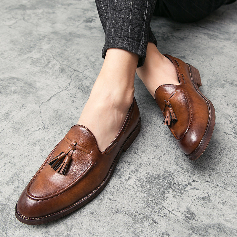 Rafferty | Men's Tassel Slip-On Leather Loafers