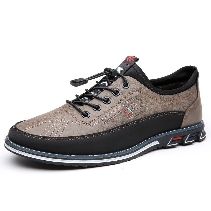 Nolan | Men's Casual Lace-Up Faux Leather Low-Top Sneakers