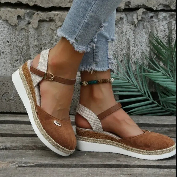 Alma | Women's Closed-Toe Espadrille Wedge Sandals