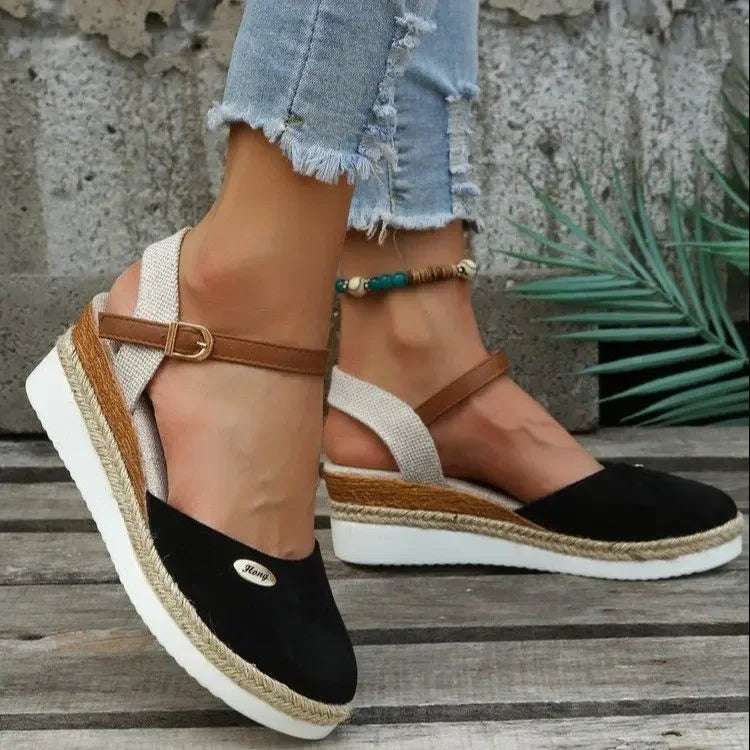 Alma | Women's Closed-Toe Espadrille Wedge Sandals