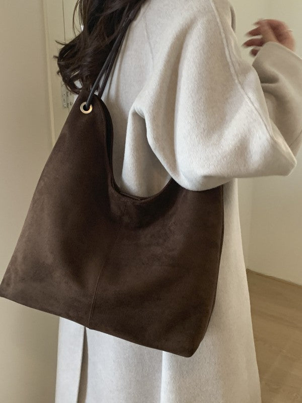 Seraphine | Women's Faux Suede Shoulder Tote Bag