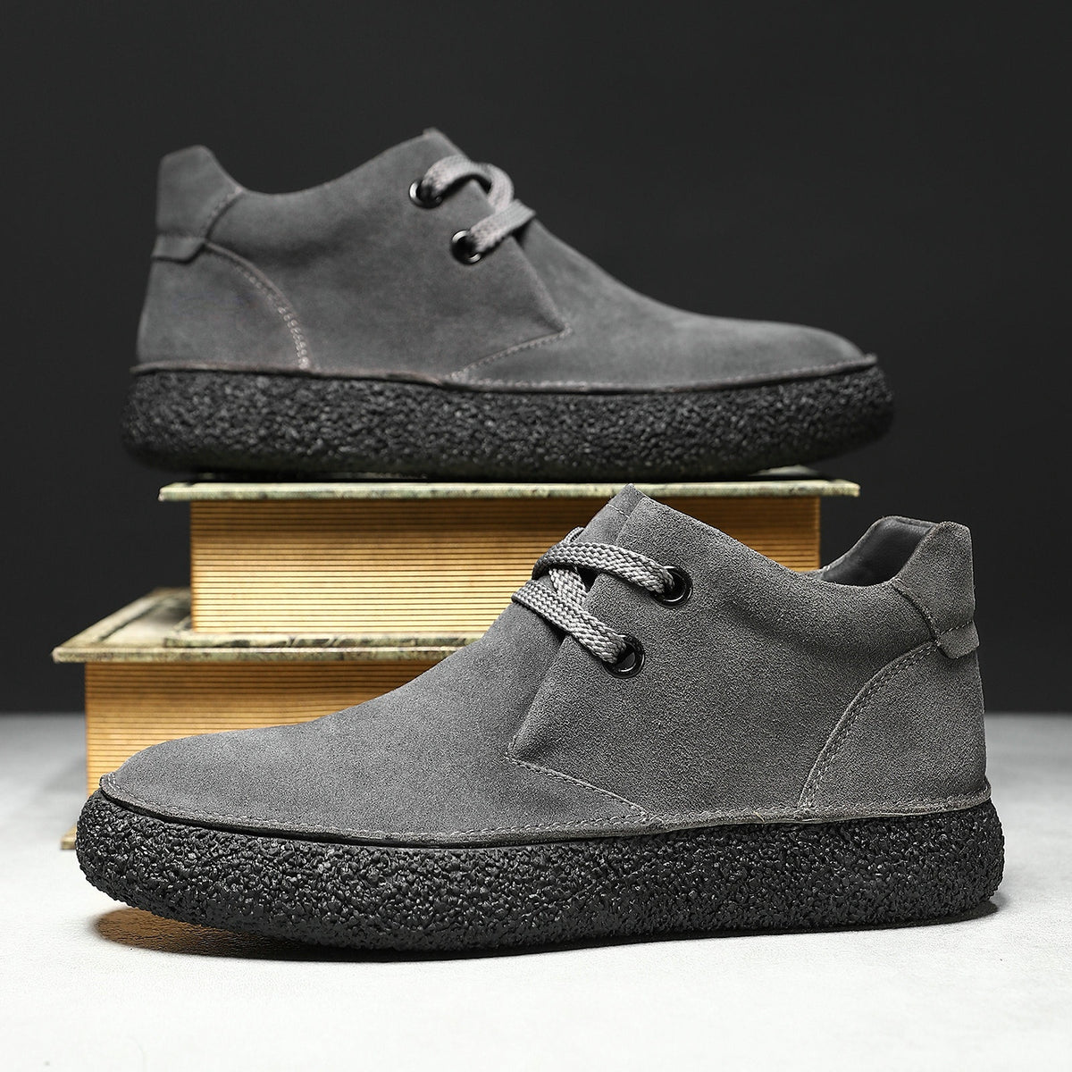 Arlo | Men's Suede Mid-Top Casual Sneakers