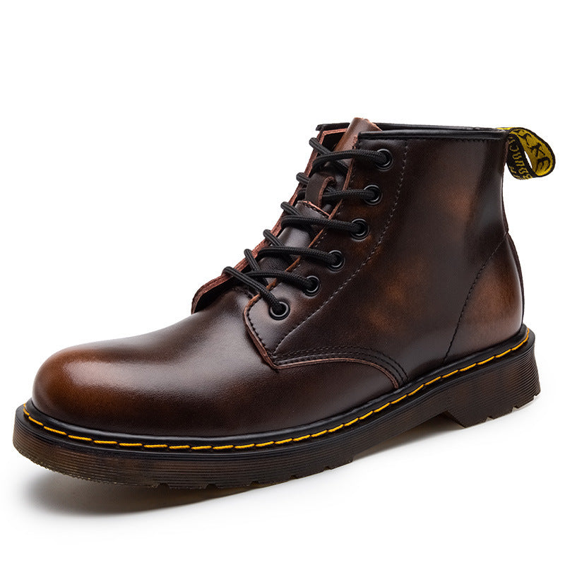 Armand | Men's Leather Mid-Top Lace-Up Boots