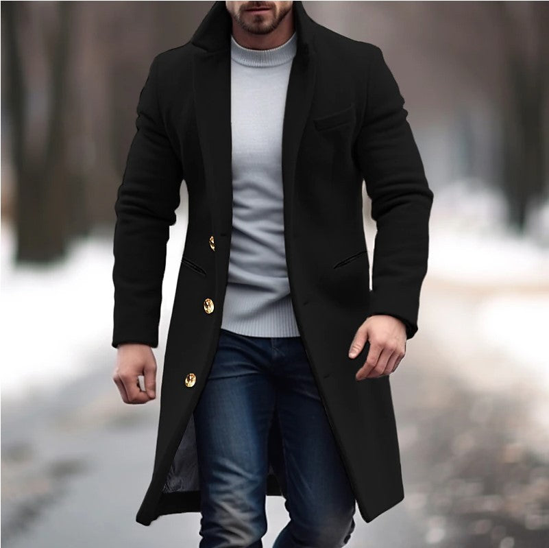 Caspian | Men's Wool-Look Tailored Overcoat