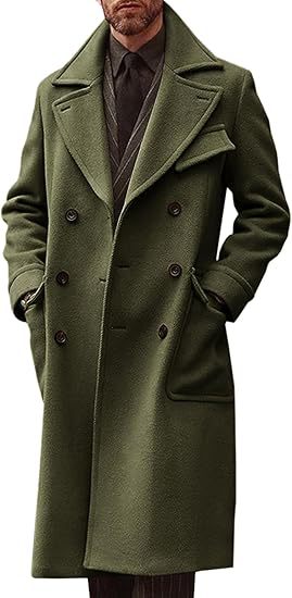 Pascal | Men's Notch-Lapel Wool-Look Overcoat