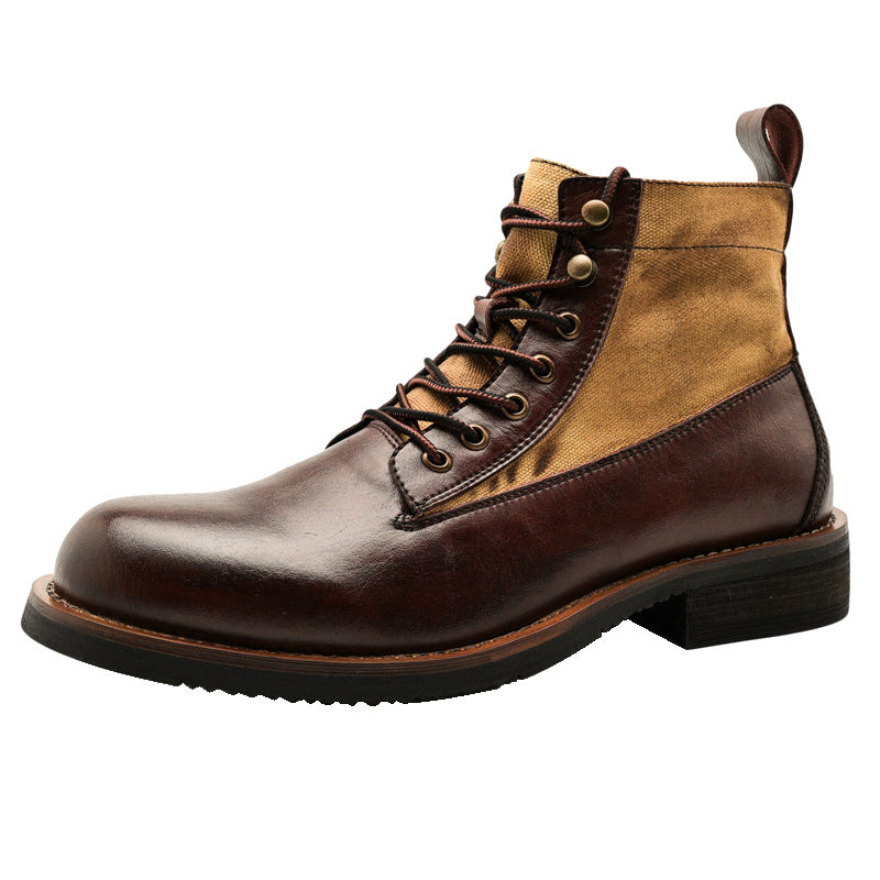 Silas | Men's Retro Leather Ankle Boots